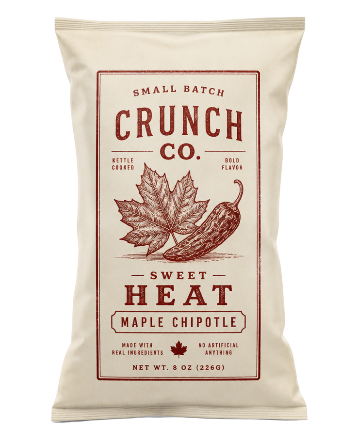 Sweet Heat Maple Chipotle chip bag